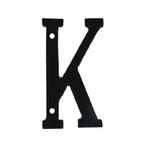 Letter K Klein IJzer Zwart 75 mm, Huis en Inrichting, Woonaccessoires | Overige, Nieuw, Ophalen of Verzenden