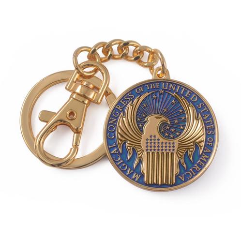 Fantastic Beasts Macusa Metalen Sleutelhanger, Verzamelen, Harry Potter, Nieuw, Ophalen of Verzenden