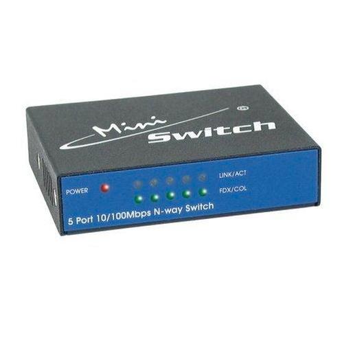 APM Mini Switch 5 Poorten Internet / Ethernet 10/100 Mb/s (N, Computers en Software, Overige Computers en Software, Nieuw, Verzenden