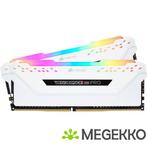Corsair DDR4 Vengeance RGB Pro 2x8GB 3600 White, Computers en Software, RAM geheugen, Verzenden, Nieuw