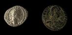 Romeinse Rijk. Lot of 2 coins,  Marcus Aurelius (AD