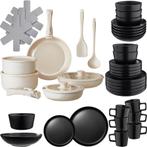Keukenstartersset voor 6 personen met servies, pannen en mee, Nieuw