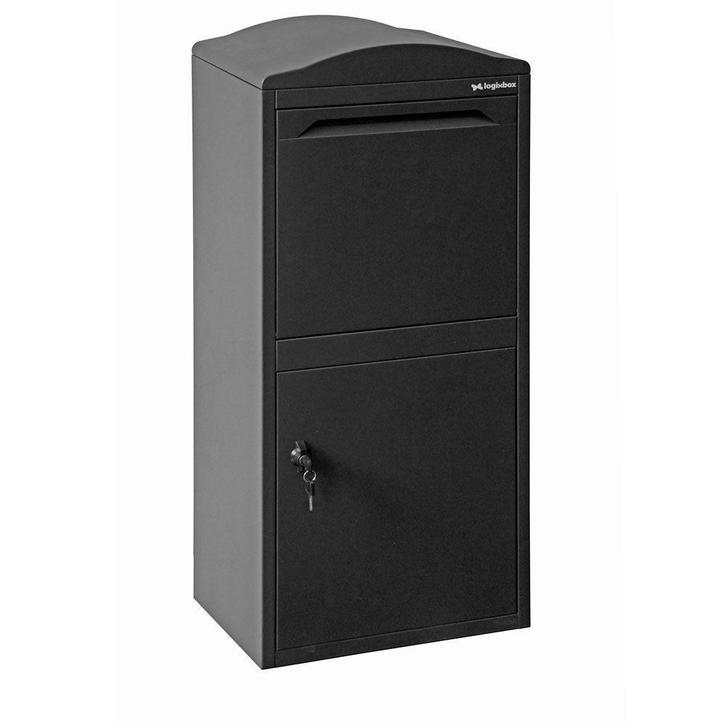 Logixbox Frontbox Uni pakketbrievenbus - grijs, Tuin en Terras, Brievenbussen, Nieuw, Verzenden