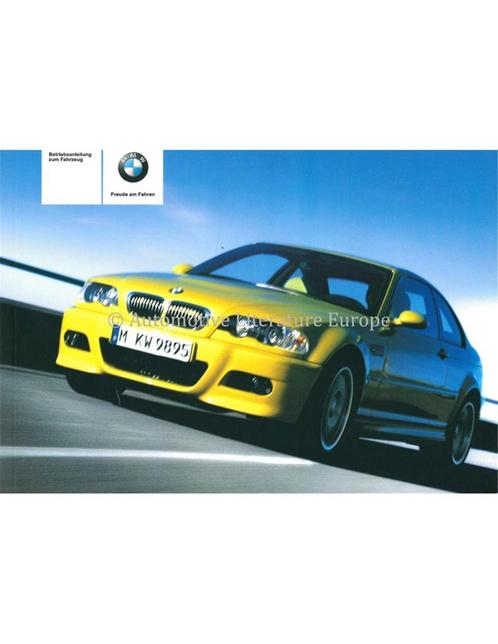 2005 BMW M3 COUPE INSTRUCTIEBOEKJE DUITS, Auto diversen, Handleidingen en Instructieboekjes