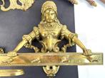 Wanddecoratie - Vintage Italiaanse messing muurdecoratieset, Antiek en Kunst