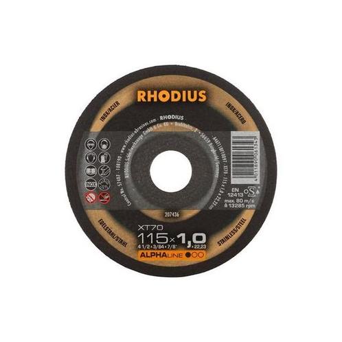 Vlakke doorslijpschijf diam. 115x1mm  Rhodius, Auto diversen, Autogereedschap, Nieuw, Verzenden