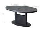 Primitivo lounge diningtafel ovaal 150x90xH51-72cm in, Ophalen of Verzenden, Nieuw