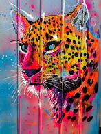 Mélina Jorgues Aim - The colorful Panther - Street Art, Antiek en Kunst