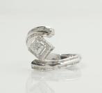 Statement ring - 14 karaat Witgoud - 1.24ct. tw. Diamant, Sieraden, Tassen en Uiterlijk, Antieke sieraden
