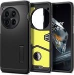 Spigen OnePlus 12 Hoesje Tough Armor Zwart, Verzenden, Nieuw, Hoesje of Tasje