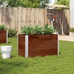vidaXL Plantenbak 100x50 cm massief grenenhout bruin, Tuin en Terras, Bloembakken en Plantenbakken, Verzenden, Nieuw, Hout