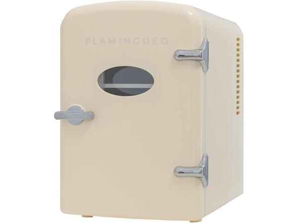 Veiling - Flamingueo Retro Mini Koelkast 4L, Witgoed en Apparatuur, Koelkasten en IJskasten, Gebruikt