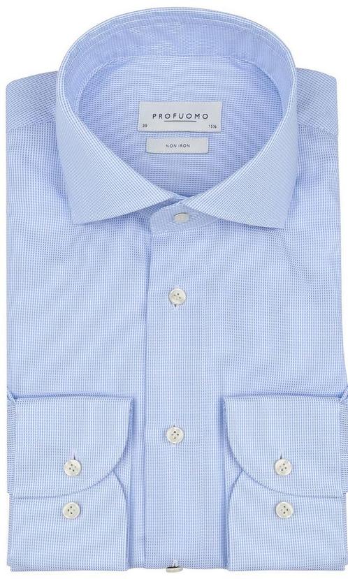 Profuomo Dobby Overhemd Print Lichtblauw maat 41 Heren, Kleding | Heren, Overhemden, Nieuw, Verzenden