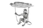 Side table WILDLIFE MONKEY 55cm silver - 44836, Huis en Inrichting, Tafels | Sidetables, Ophalen of Verzenden, Nieuw
