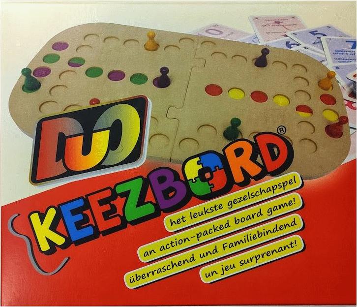 Keezbord Duo Kunststof | Keezbord - Gezelschapsspellen, Hobby en Vrije tijd, Gezelschapsspellen | Bordspellen, Nieuw, Verzenden
