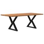 vidaXL Eettafel rechthoekig 200x100x74 cm massief eikenhout, Huis en Inrichting, Tafels | Eettafels, Verzenden, Nieuw