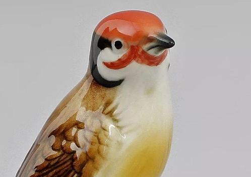 Karl Ens, Volkstedt - Figuur - Stieglitz auf Ast - Porselein, Antiek en Kunst, Antiek | Glas en Kristal