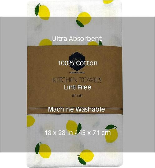MF International Bedrukte Theedoeken | 4-Pak | 45 x 71 cm |, Huis en Inrichting, Keuken | Textiel