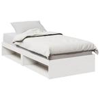 vidaXL Slaapbank zonder matras 90x190 cm massief grenenhout, 90 cm, Eenpersoons, Verzenden, Wit