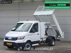 Volkswagen Crafter 120pk Kipper met Kist Dubbellucht 3,5t Tr, Stof, Gebruikt, Euro 6, Volkswagen