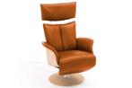 Relaxfauteuil Heesch - relaxfauteuils - Oranje, Nieuw, Stof