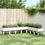 vidaXL Plantenbak met poten 200x160x42 cm polypropeen wit, Tuin en Terras, Verzenden, Nieuw, Kunststof