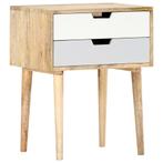 vidaXL Nachtkastje 47x35x59 cm massief mangohout, Huis en Inrichting, Slaapkamer | Nachtkastjes, Verzenden, Nieuw, 55 tot 70 cm