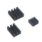 Raspberry PI 4 Heatsink Set (3 stuks) Zwart, Verzenden, Nieuw