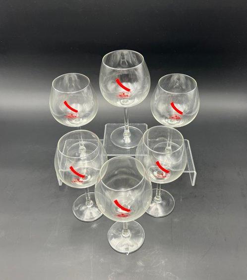 Mumm - Champagne fluitje (6) - Rood koord - Glas - Verres, Antiek en Kunst, Antiek | Meubels | Tafels