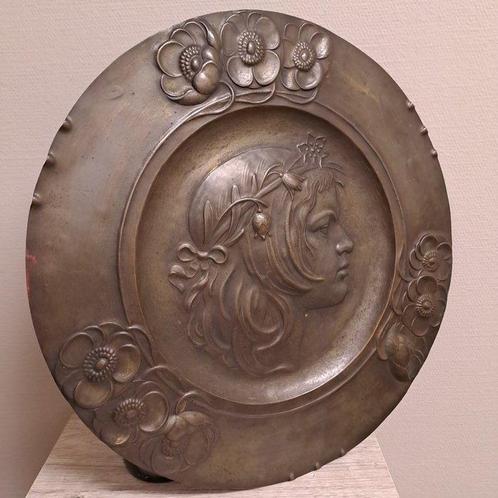 riggenbach basel - Wandbord - Koper, Antiek en Kunst, Kunst | Designobjecten