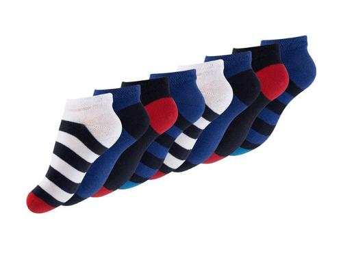 8 paar Jongens sneakersokken - Casual/Stripes-mix, Kinderen en Baby's, Kinderkleding | Schoenen en Sokken, Verzenden