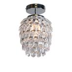 Art deco plafondlamp staal 19 cm dimbaar - Bling