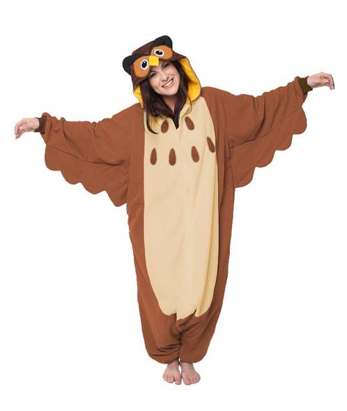Onesie Bruine Uil Pak L-XL Uilenpak Kostuum Bruin Vogel Vleu, Kleding | Heren, Carnavalskleding en Feestkleding, Kleding, Nieuw