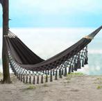 Comfortabele Hangmat Canvas - Tuin Grijs, Bruin, Groen, Tuin en Terras, Verzenden, Nieuw