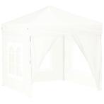Partytent inklapbaar met zijwanden 2x2 m wit (Partytenten), Verzenden, Nieuw, 2 meter of meer, Partytent