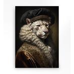 *WOONWINKEL* Urban Cotton Snow Leopard Wandkleed In Frame S, Verzenden, Nieuw