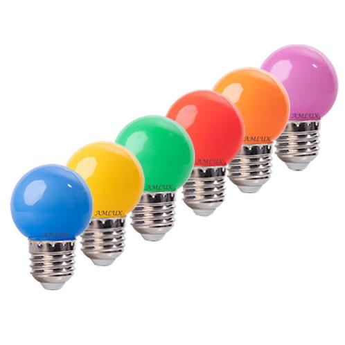 Set 40 gekleurde LED lampen - 6 kleuren, Huis en Inrichting, Lampen | Losse lampen, Nieuw, Verzenden