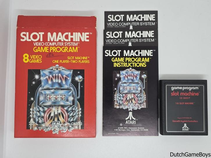 Atari 2600 - Game Program - Slot Machine, Spelcomputers en Games, Games | Atari, Gebruikt, Verzenden