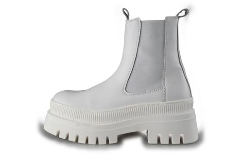 Tamaris Chelsea boots in maat 38 Wit | 10% extra korting, Kleding | Dames, Schoenen, Wit, Zo goed als nieuw, Overige typen, Verzenden