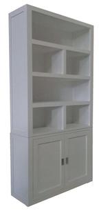 Witte design buffetkast ongelijke vakken 120cm, Huis en Inrichting, Ophalen of Verzenden, Nieuw