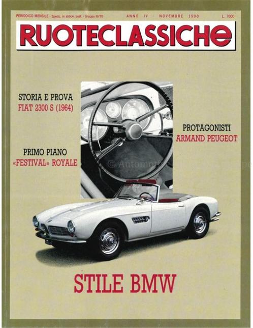 1990 RUOTECLASSICHE MAGAZINE 34 ITALIAANS, Boeken, Auto's | Folders en Tijdschriften
