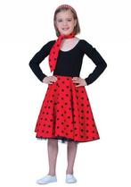 Grease rok met stippen voor kids - Jaren 50 kleding, Kinderen en Baby's, Ophalen of Verzenden, Nieuw