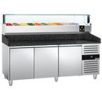 GGM Gastro | Pizza koelwerkbank PREMIUM - 2000x800mm - met 3, Verzenden, Nieuw in verpakking