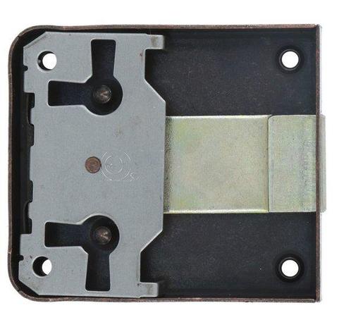 Opdekslot verbronsd penmaat 45 mm, Doe-het-zelf en Verbouw, Hang- en Sluitwerk, Nieuw, Ophalen of Verzenden