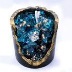 Kristal Kaarsen, Nieuw, Minder dan 25 cm, Overige materialen, Blauw