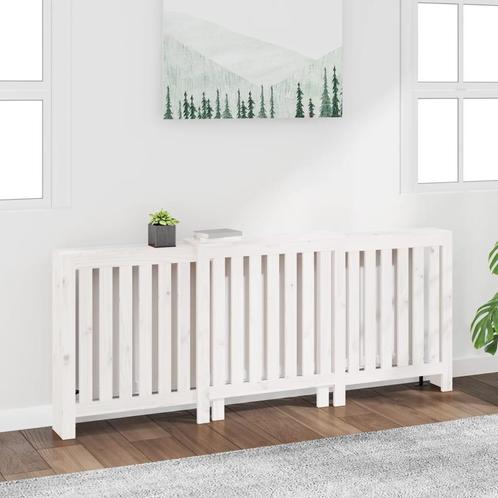 vidaXL Radiatorombouw 210x21x85 cm massief grenenhout wit, Doe-het-zelf en Verbouw, Verwarming en Radiatoren, Nieuw, Verzenden