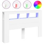LED Hoofdbord Wit 160 | Laatste Stuk!, Wit, Nieuw, Ophalen of Verzenden, 160 cm