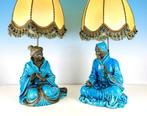 Zaccagnini - Tafellamp (2) - Aziatisch koppel in blauw
