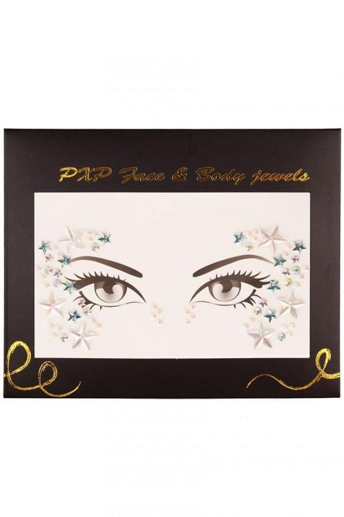 PXP Gezicht Sticker Face Jewels Model R, Hobby en Vrije tijd, Feestartikelen, Nieuw, Verzenden
