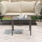 vidaXL Tuintafel 48x48x37 cm staal grijs, Verzenden, Nieuw, Rvs